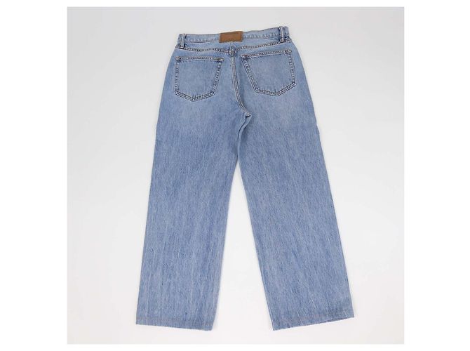 Pantaloni dritti Alexander Wang Blue Denim EZ-Cut Out - vista 2