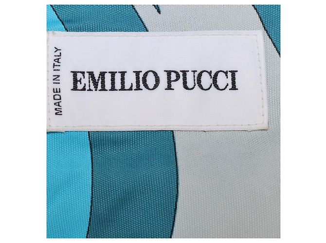 Abito Emilio Pucci Multicolor in Viscosa con Spalle Decorate con Strass Multicolore - vista 5