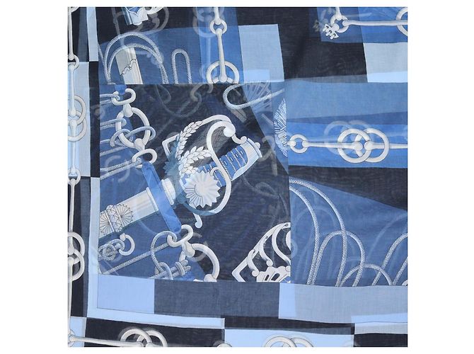Hermès Sciarpa Hermes Bain Multicolor Cotton Do Re Boucles Multicolore - vista 3