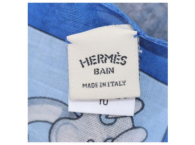 Hermès Sciarpa Hermes Bain Multicolor Cotton Do Re Boucles Multicolore - vista 4
