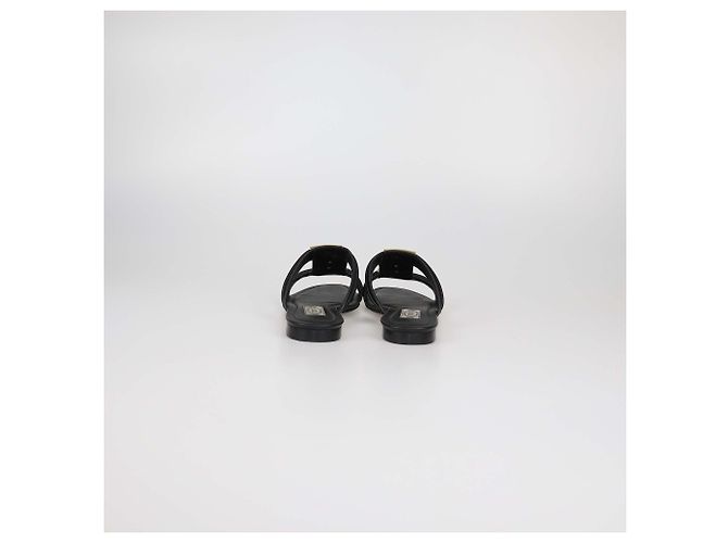 Ciabatte basse Tod's in pelle nera Double-T Nero - vista 5