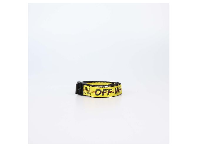 Off White Off-White Mini Industrial Gürtel aus Nylon in Gelb/Schwarz - Ansicht 2