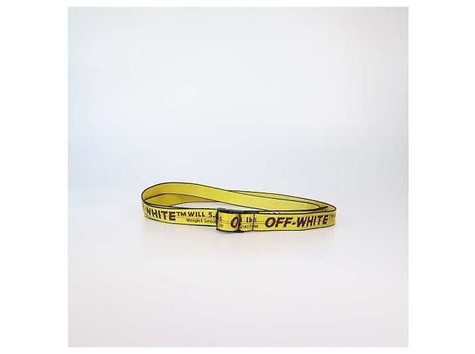 Off White Off-White Mini Industrial Gürtel aus Nylon in Gelb/Schwarz - Ansicht 4