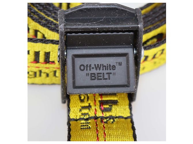 Off White Off-White Mini Industrial Gürtel aus Nylon in Gelb/Schwarz - Ansicht 6