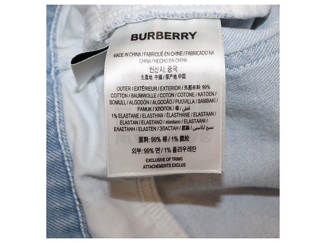 Vaqueros Skinny Burberry de Denim Azul Claro - vista 6