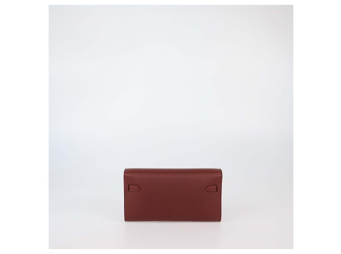 Hermès Portafoglio Hermes Rouge H Evercolor Leather Classique To Go Wallet Rosso - vista 3