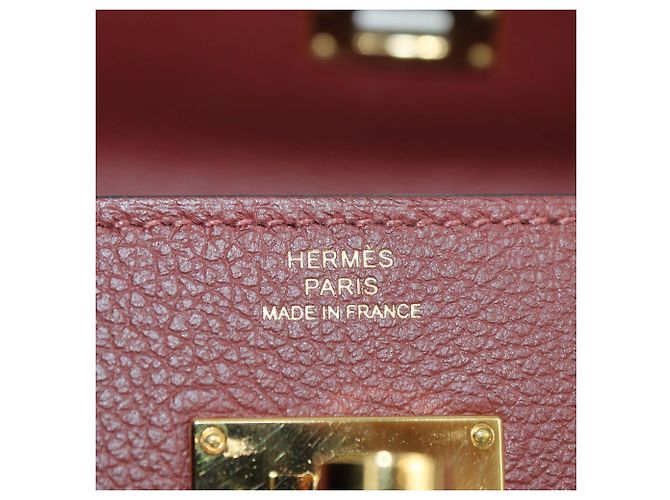Hermès Portafoglio Hermes Rouge H Evercolor Leather Classique To Go Wallet Rosso - vista 5