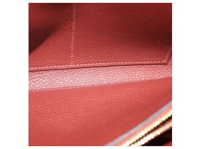 Hermès Portafoglio Hermes Rouge H Evercolor Leather Classique To Go Wallet Rosso - vista 6
