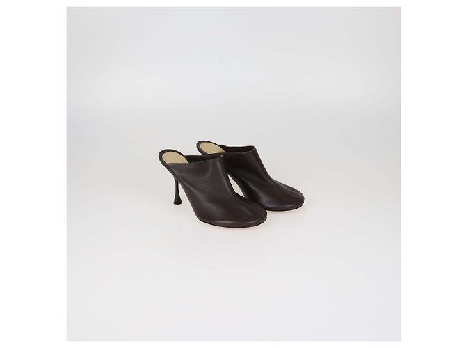 Mules Dot Sock in pelle marrone Bottega Veneta - vista 2