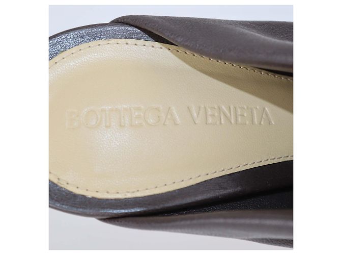 Mules Dot Sock in pelle marrone Bottega Veneta - vista 6