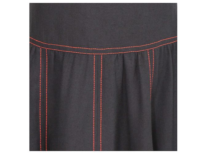 Falda con cinturón Gucci Hollywood Baby de lona negra Negro - vista 4
