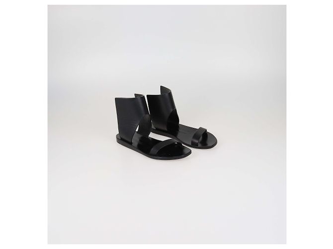 Sandali bassi Guard in pelle nera Rick Owens Nero - vista 2