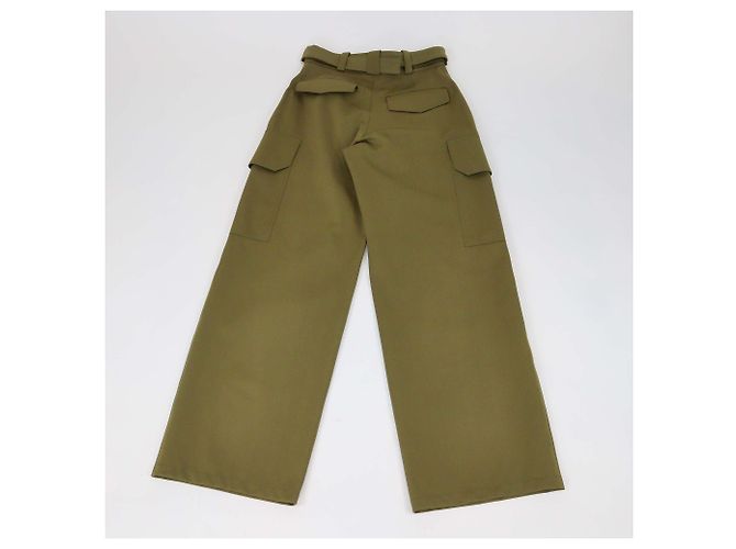 Pantalones Cargo con Cinturón de Jersey Técnico Verde Louis Vuitton - vista 2