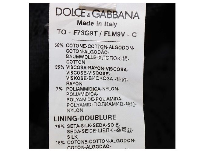 Top sin mangas de encaje floral de algodón mezclado negro Dolce & Gabbana - vista 6