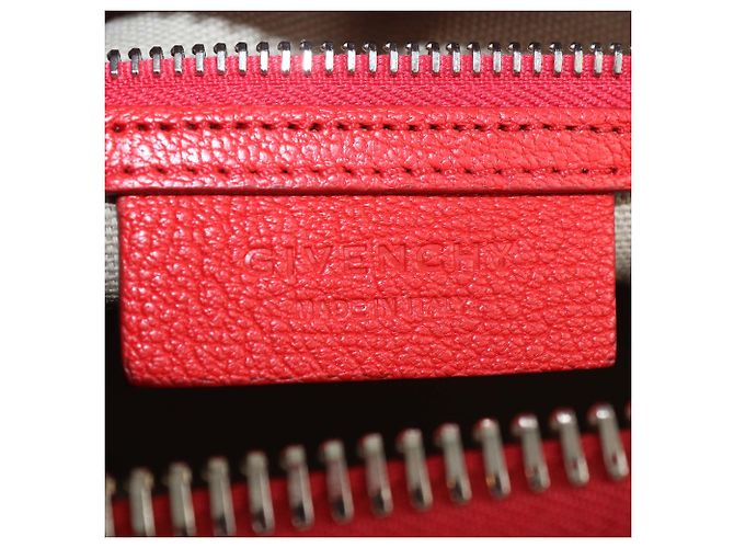 Borsa Satchel Antigona Medium in pelle rossa Givenchy Rosso - vista 5