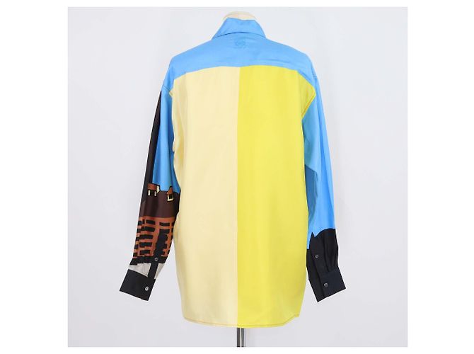 Camicia a maniche lunghe in seta stampata multicolore Loewe - vista 3