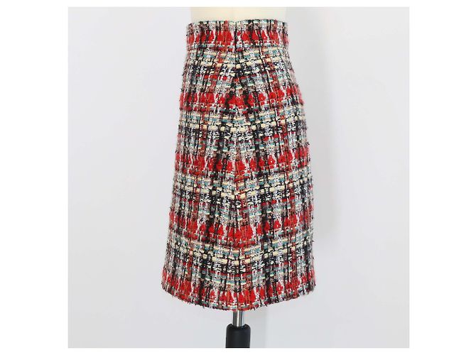 Minigonna in tweed multicolore Gucci - vista 2