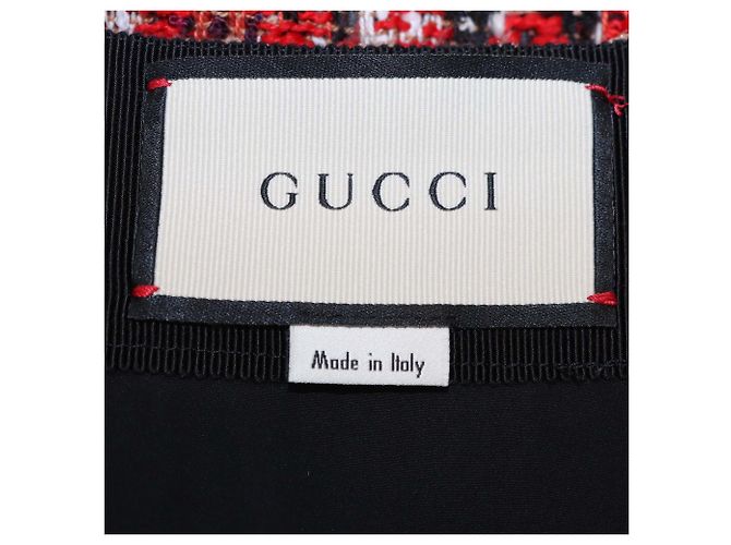 Minigonna in tweed multicolore Gucci - vista 5