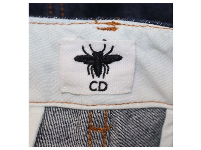 Jeans Cargo Christian Dior in Denim Blu Scuro 8 - vista 5