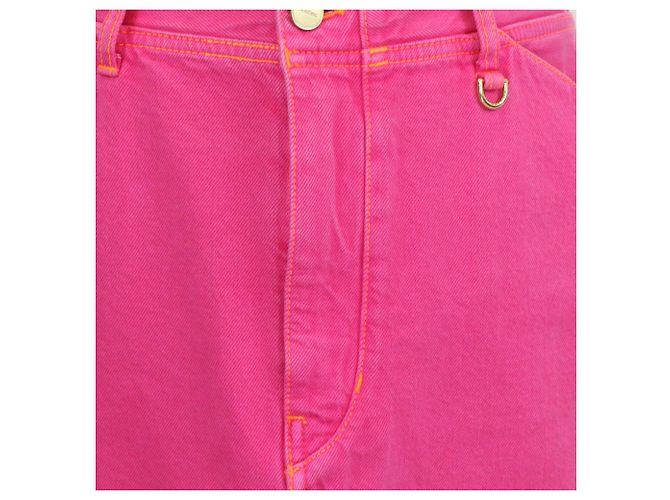 Minifalda Le Splash de denim rosa Jacquemus - vista 4