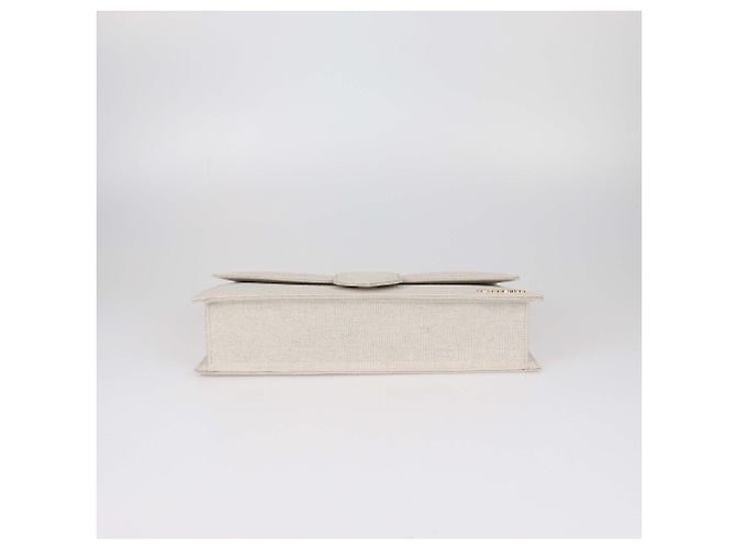 Jacquemus Le Bambinou Top Handle Bag aus beigem Canvas - Ansicht 4