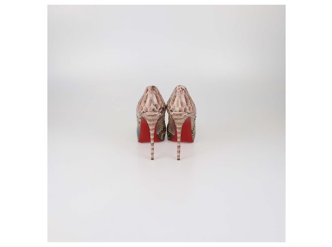 Christian Louboutin Multicolor Python Very Prive Peep Toe Pumps Multiple colors - view 5