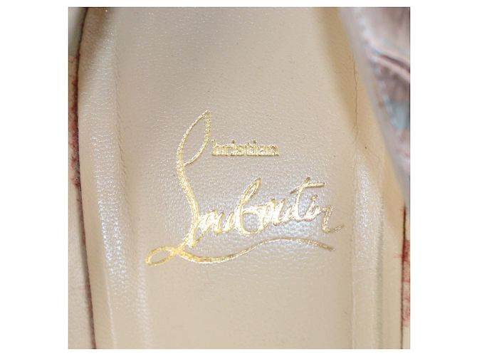 Christian Louboutin Multicolor Python Very Prive Peep Toe Pumps Multiple colors - view 6