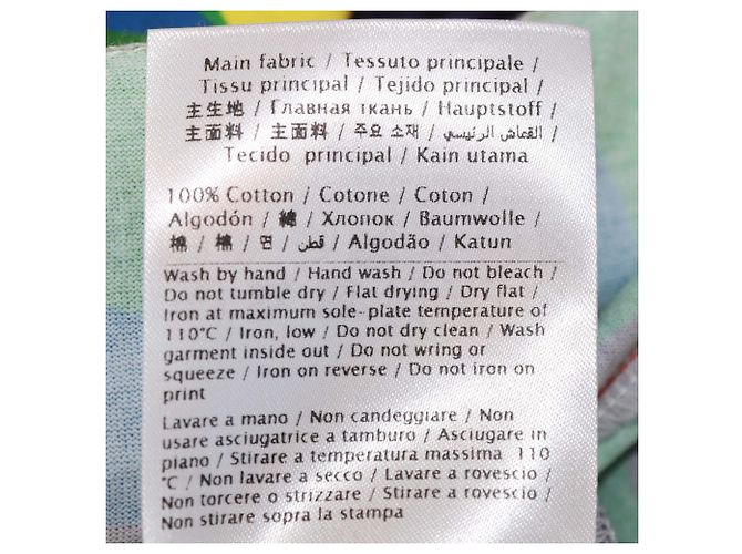 T-shirt Valentino in cotone multicolore con stampa CAMOU7 Bianco - vista 6