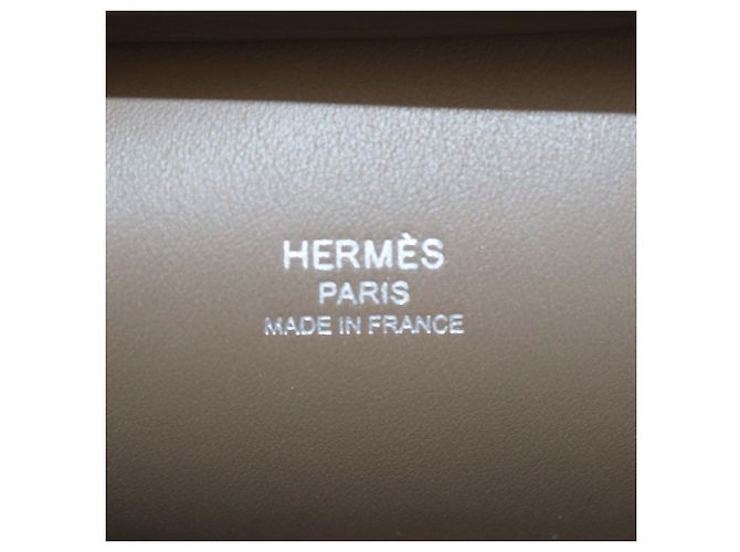Hermès Borsa Mini Jypsiere Hermes in pelle Swift Etoupe Taupe - vista 5
