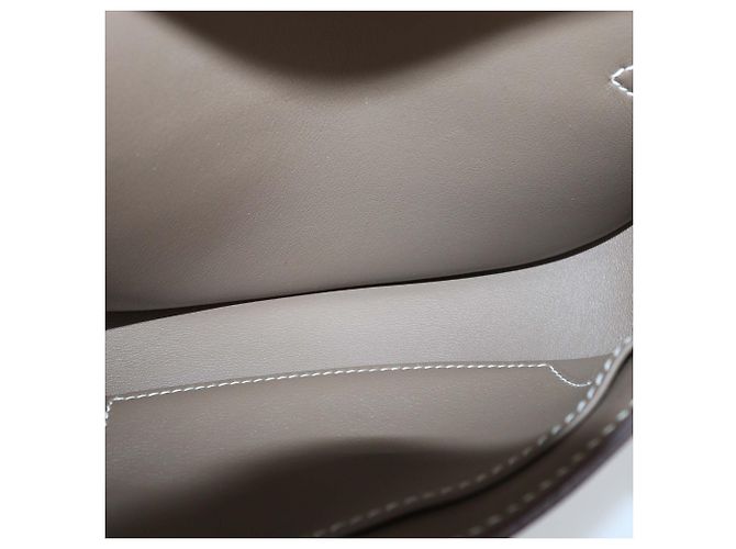 Hermès Borsa Mini Jypsiere Hermes in pelle Swift Etoupe Taupe - vista 6