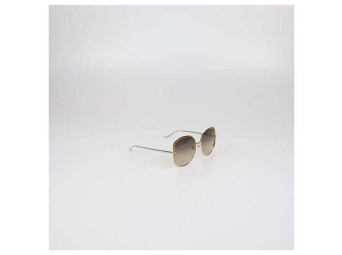 Gafas de sol cuadradas oversized Gucci degradadas amarillo/marrón Dorado - vista 2