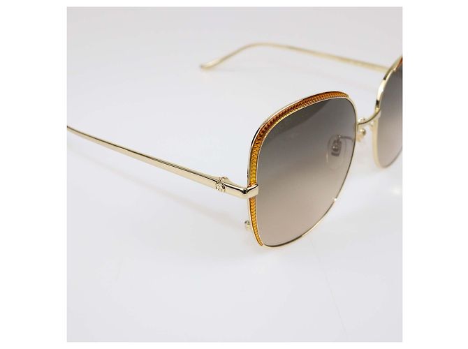 Gafas de sol cuadradas oversized Gucci degradadas amarillo/marrón Dorado - vista 6