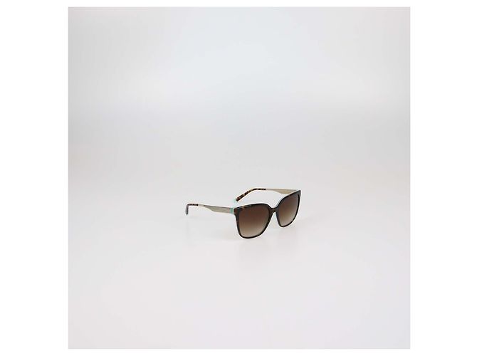 Tiffany & Co. Brown Havana Gradient Quadratische Sonnenbrille Blau - Ansicht 2