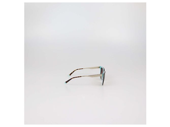 Tiffany & Co. Brown Havana Gradient Quadratische Sonnenbrille Blau - Ansicht 3