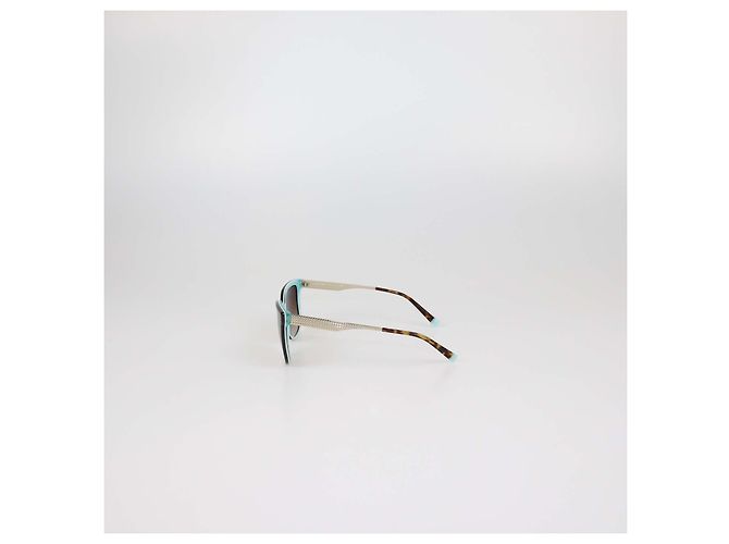 Tiffany & Co. Brown Havana Gradient Quadratische Sonnenbrille Blau - Ansicht 4