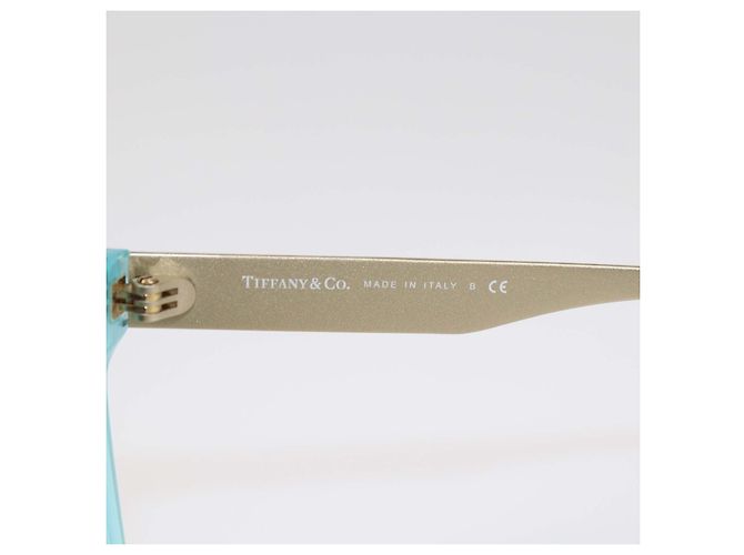 Tiffany & Co. Brown Havana Gradient Quadratische Sonnenbrille Blau - Ansicht 5