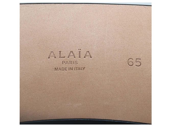 Alaïa Alaia Doppel-Bustier-Gürtel aus schwarzem Leder - Ansicht 6