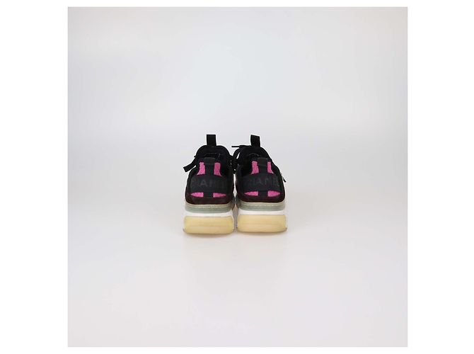 Sneakers basse Chanel Multicolor in camoscio trapuntato e tessuto CC Multicolore - vista 5