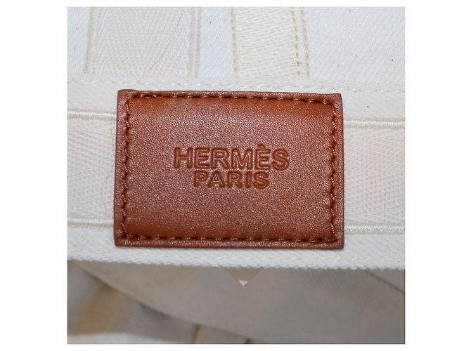 Hermès Hermes Naturel Denim Bestickte Jacke Beige - Ansicht 7