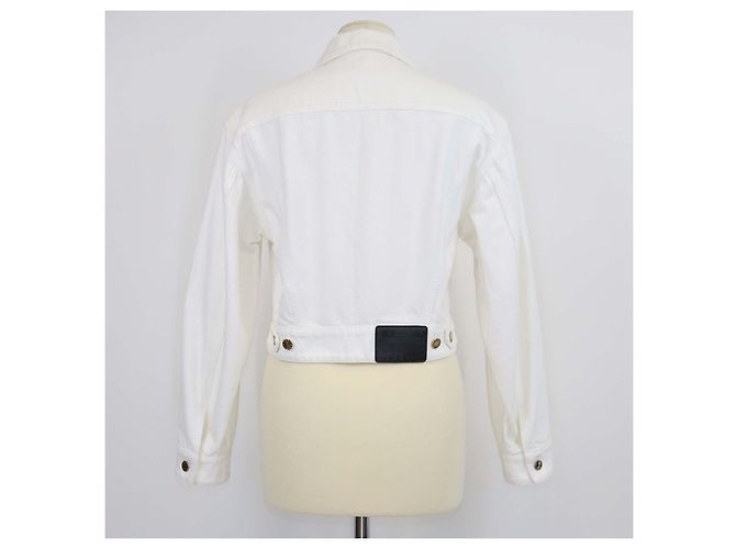 Chaqueta crop de denim blanco Louis Vuitton - vista 3