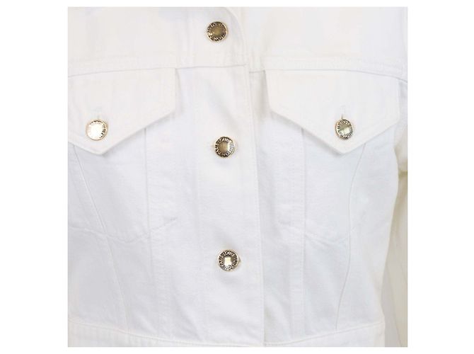 Chaqueta crop de denim blanco Louis Vuitton - vista 4