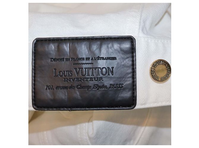 Chaqueta crop de denim blanco Louis Vuitton - vista 7