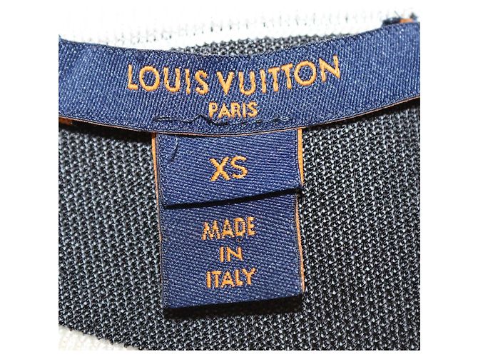 Louis Vuitton Crop-Pullover aus Jersey-Strick in Schwarz/Weiß mit Logo-Detail - Ansicht 5