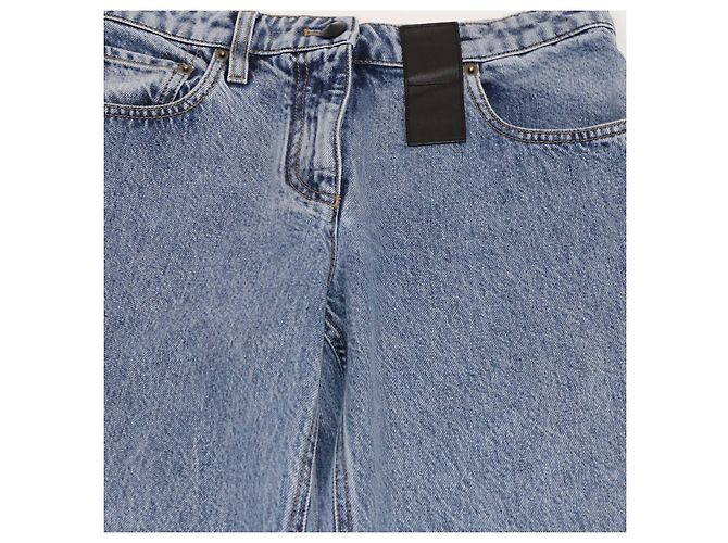 Pantalones anchos de denim azul Louis Vuitton - vista 4