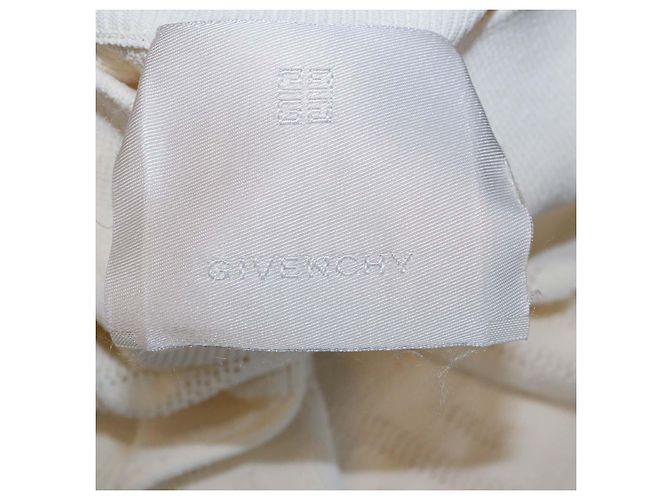 Givenchy Off White Strickpullover aus Viskose mit 4G-Jacquard und Rollkragen Aus weiß - Ansicht 5