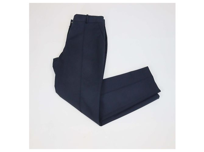 Pantalones de algodón azul marino Loro Piana - vista 3