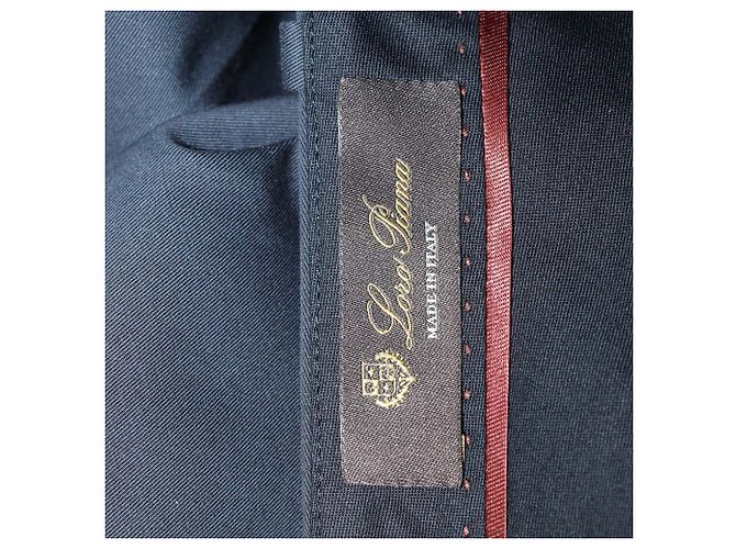Pantalones de algodón azul marino Loro Piana - vista 5