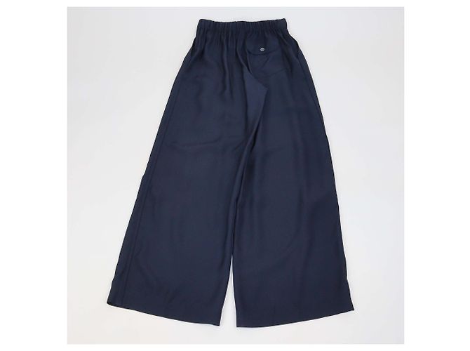 Loewe Anagram Pyjamahose aus Seide in Navy Blau Marineblau - Ansicht 2