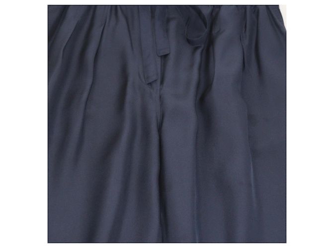 Loewe Anagram Pyjamahose aus Seide in Navy Blau Marineblau - Ansicht 4
