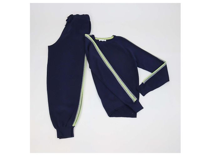 Autre Marque Olivia von Halle Set aus Pullover und Jogginghose aus Seiden-Kaschmir-Mischung in Navy Blue Marineblau - Ansicht 2